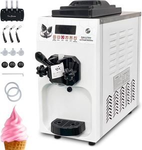 เครื่องทำไอศกรีมเชิงพาณิชย์ ทำความสะอาดอัตโนมัติ เครื่องทำไอศกรีมซอฟต์เสิร์ฟสามสี ปรับแต่งได้ - Product Image 1