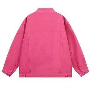 แจ็คเก็ตยีนส์โลโก้แบบกำหนดเองที่ดีที่สุดสำหรับผู้ชาย แจ็คเก็ตผ้าฝ้ายลำลองสำหรับผู้ชาย เสื้อโค้ทยีนส์ OEM สำหรับผู้ชายและผู้หญิง - Product Image 2