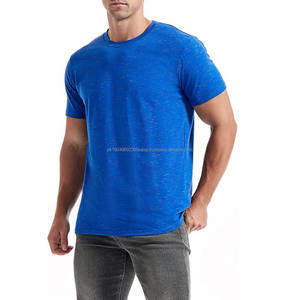 Camisetas de Gimnasio de Algodón 100% de Alta Calidad con Nuevo Diseño, Secado Rápido y Cómodas para Verano, Camisetas de Manga Corta en Colores Sólidos - Product Image 1