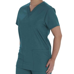 Tenues d'hôpital unisexes sur mesure, taille standard, saison estivale, qualité supérieure, ensembles de blouses médicales pour pharmacie, Spandex/Polyester - Product Image 3