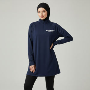 Camiseta Deportiva de Manga Larga para Mujer, con Orificios para Pulgares, Transpirable, de Secado Rápido, UPF50+, Ecológica, para Fitness, Yoga y Deportes - Product Image 1