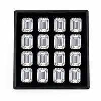 Diamant Solitaire CVD de Laboratoire Certifié IGI, Taille Émeraude, Pureté VS1 Excellente, 10-12 Carats, Couleur D, Perçage Laser