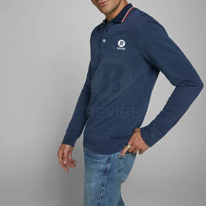 Camisa de Manga Larga de Lona Transpirable, Sólida, Informal, para Hombre, 100% Algodón, de Alta Calidad, Nuevo Diseño, a la Moda, Más Vendida - Product Image 4