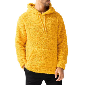 OEM <b>Men's</b> Winter Plain Color Oversized Custom Breathable <b>Sherpa</b> Hoodies / New Customized Made Design <b>Men</b> <b>Sherpa</b> <b>Fleece</b> Hoodies - Product Image 2