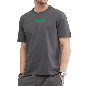 เสื้อยืดคอกลมแขนสั้นผู้ชายคุณภาพสูง ผ้าฝ้าย 100% พิมพ์ลายดิจิทัล สวมใส่สบายทรงหลวม น้ำหนัก 220 กรัม ป้องกันขนร่วง แห้งเร็ว - Product Image 3