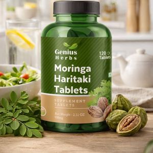 Comprimés de Moringa Haritaki, extrait pur concentré pour une vie saine et une vitalité accrue, approvisionnement en gros, directement de l'usine. - Product Image 3