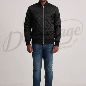 Chaqueta Bomber Acolchada Black Diamond para Hombre, Corte Ajustado, con Cierre, Ligera, Cálida, Informal, Deportiva - Product Image 3