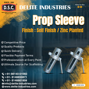 DELITE D.S.C. Manchon de support avec écrou 76 mm en fonte ductile haute résistance, composant de coffrage pour la construction, commande en gros - Product Image 5