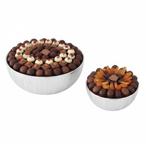 Luxury Decorative Golden Bowl Chocolate Dates And Nuts Bowl Elegant Festive <b>Sweet</b> Platter For Eid Ramadan Wedding <b>Gifting</b> - Product Image 6