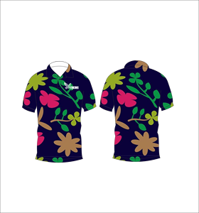Ensemble t-shirt et short à imprimé floral hawaïen personnalisé, manches courtes, tenue de vacances tropicales à la plage - Product Image 1