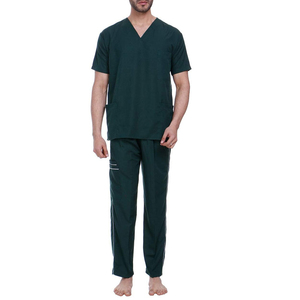 Unisex Medical V-Neck Nursing <b>Scrub</b> Suits with Pocket Wholesale Short Sleeve <b>Scrub</b> <b>Sets</b> for Men and Women Hospital Uniforms - Product Image 3