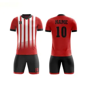 Best Quality Customized 100% Polyester Football Kits Sublimated Soccer Uniform