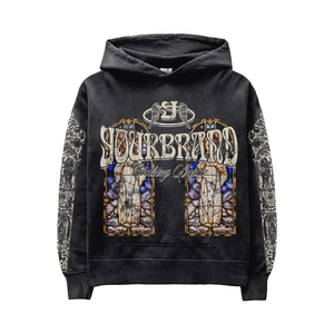 Ensemble de survêtement graphique personnalisé pour homme – Hoodie et pantalon de jogging imprimés, style streetwear vintage, OEM ODM Marque Privée - Product Image 4