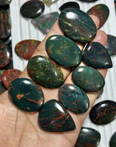 Pierre de Sang 100% Naturelle de Qualité AAA, Cabochon Fait Main en Pierre de Sang pour la Fabrication de Bijoux, Cristal de Guérison - Product Image 2