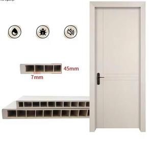 Hot Sale WPC PVC Door Interior Waterproof Soundproof Wooden Composite Door for Bathroom School Brand Vinadoor 100% Free Tax - Product Image 1