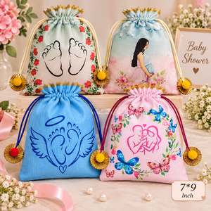 Bolsas de Regalo para Baby Shower, Bolsitas de Tela de 7×9 Pulgadas para Chocolates, Frutos Secos, Dulces y Recuerdos - Product Image 3