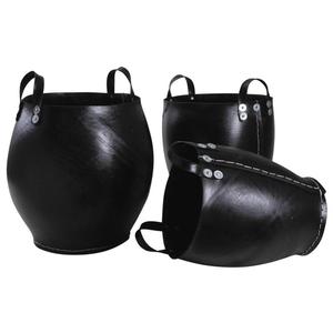 Multipurpose Recycled Rubber <b>Basket</b> with Handle Durable Handmade Tire Flower Pot Sustainable Garden <b>Storage</b> Organizer Sets - Product Image 5