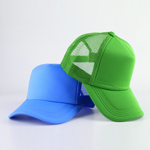 OEM Sport Custom Logo Curved Brim Mesh Foam Trucker Cap Hat - Product Image 6