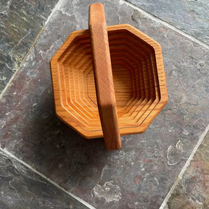 Panier à fruits secs en bois écologique moderne de luxe, fait à la main, multifonctionnel, pour noix, collations, fruits secs - Product Image 1