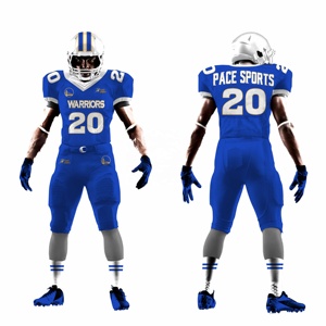 2025 derniers maillots de football de style américain avec short taille personnalisée pour jeunes et adultes par Pace Sports - Product Image 4