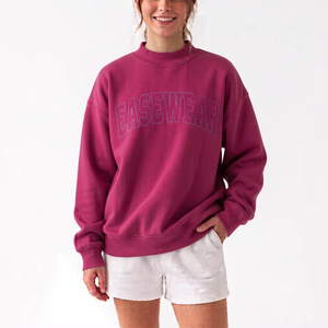 Pull molletonné oversize à col montant pour femme – Qualité supérieure, molleton brossé, coupe décontractée – Fabrication sur mesure en usine - Product Image 1