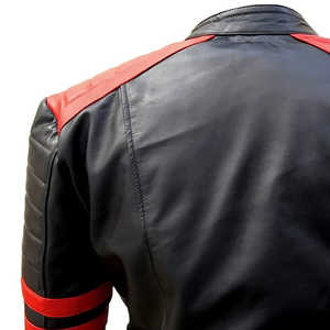Machine Stitched Biker Moto Leather <b>Jackets</b> <b>Motorcycle</b> Racing Motorbike Outerwear <b>Jacket</b> Men Moto Riding Leathers <b>Jacket</b> - Product Image 3