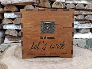 Caja de recetas de madera, caja de recetas personalizada, caja de recetas y tarjetas, separadores de recetas, regalo para esposa, organizador de recetas, almacenamiento de cocina - Product Image 4