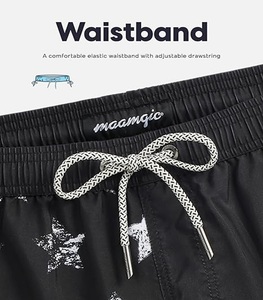 High Quality Sustainable Plus Size Elastic Waist <b>Drawstring</b> Closer Waterproof Breathable Quick Dry Classic Fits Custom Color - Product Image 2