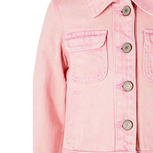 Veste en jean pour femme, dernière collection, en coton délavé, coupe ajustée, manches longues, disponible à la vente, faible MOQ, OEM - Product Image 3