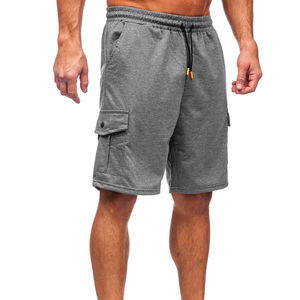 Shorts cargo décontractés en coton pour homme, taille mi-haute avec cordon de serrage, coupe élégante et confortable, grandes tailles - Product Image 2