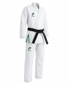 ชุดเทควันโด Force 2 Win สีขาว โพลีเอสเตอร์/คอตตอน สำหรับผู้ใหญ่ ยูนิเซ็กซ์ ยืดหยุ่น ระบายอากาศได้ดี รับสั่งพิมพ์ลายตามแบบ บริการ OEM - Product Image 4