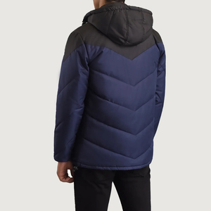 Winter Jacket Cotton Winter Coat Patchwork <b>Padded</b> Jacket Parka Overcoat Detachable Hood <b>Waterproof</b> Quilted Jacket - Product Image 3