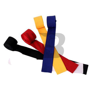 Custom Logo Neoprene & Cotton Dummy <b>Boxing</b> Hand Wraps 180 Inch Elastic Support Wrist Bandages Factory Customized - Product Image 5