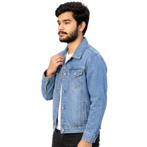 Vestes en jean personnalisées avec logo, étiquette privée, vestes en denim personnalisées pour les marques de mode, denim en coton, livraison rapide - Product Image 3