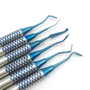 Dental Composite Resin Tools 6 Pcs Set Manual Titanium Plated Spatulas for Restoration Mixing Shaping & Placement - Product Image 6