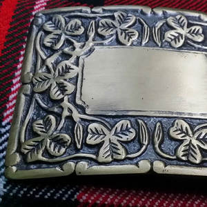 Hebilla de cinturón de kilt de diseño de cardo de las Tierras Altas escocesas de lujo, acabado antiguo, personalizada/hebillas de cinturón de kilt 2026 - Product Image 5