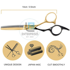 กรรไกรตัดผมมืออาชีพ สแตนเลสคุณภาพสูง น้ำหนักเบา ทนทาน ใช้ซ้ำได้ - Product Image 2