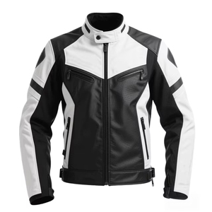 Chaqueta de Cuero para Hombre, Cortavientos, Transpirable, de Manga Larga, de Alta Calidad, Nueva Moda, Ropa de Montar a Caballo Resistente a la Intemperie - Product Image 2