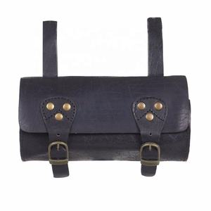 Bolsa de almacenamiento de cuero hecha a mano para SILLÍN de bicicleta, marco de tubo trasero delantero, bolsas de bicicleta, bolsa de cuero para bicicleta, producto OEM y FBA - Product Image 1