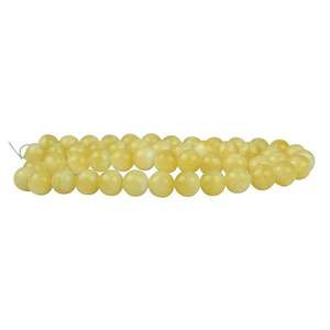 Perles de pierres précieuses lâches en calcite naturelle jaune lisse de 8 mm, chargées Reiki Grand Maître, marque Chakralume, pour la fabrication de bijoux et bracelets - Product Image 6