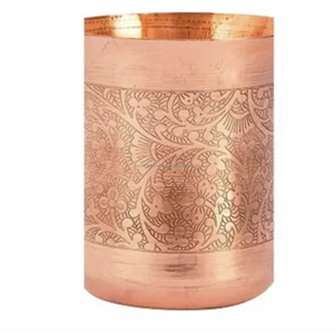 Tasse en cuivre pur 100% faite à la main en verre verre cuivre verres à boire tasse pour Table bureau maison salle de sport Bar Resort avec la meilleure qualité de l'Inde - Product Image 4