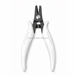 <b>Mini</b> Flat Nose Pliers Spring Loaded Stainless Steel Jewelry Making Wire Bending Forming DIY Tool - Product Image 1
