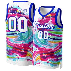 Camiseta de Baloncesto Personalizada OEM de Alta Calidad, Talla Grande, Transpirable, de Malla, 100% Poliéster, Sublimada - Product Image 1