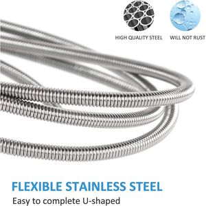 Set di 3 Spazzole Flessibili per Pulizia Scarichi e Canne da Pesca, 75 Pollici, con Tubo Elastico a Doppia Estremità da 8 Pollici in Nylon - Product Image 6