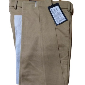 Pantalon décontracté pour homme, coupe régulière, haute élasticité, léger, 100% polyester, taille mi-haute, devant plat, écologique, respirant, service OEM, été - Product Image 2