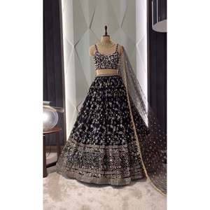 Conjunto de Lehenga-Choli de Fiesta para Mujer de Diseño en Estilo Elegante - Product Image 1