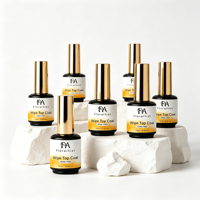 Top Coat Professionnel Sans HEMA pour Ongles - 15ml Gel de Finition Longue Durée avec Couche Adhésive pour Salon