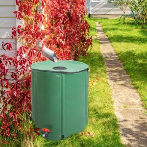 Serbatoio per Acqua Piovana in PVC Verde da 50 Galloni con Scala Graduata - Product Image 3