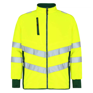 Veste de sécurité routière en tissu polyester Oxford 300D enduit PU, vêtements de travail réfléchissants, marché américain et européen, certifiée EN ISO 20471 - Product Image 3