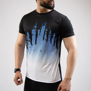 เสื้อยืดคอกลมแขนสั้นทรงปกติผ้าเจอร์ซีย์คอตตอน 100% สำหรับผู้ชายรุ่นใหม่ล่าสุด พิมพ์ลายแบบซับลิเมชั่น แห้งเร็ว ไม่เป็นขุย - Product Image 2